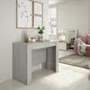 Image de Ventemeublesonline - Table Console Extensible Multifonctionnelle, Couleur Gris Béton, Dimensions 90 X 78 X 51 Cm