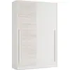 Image de Armoire - blanc et chêne - 2 portes coulissantes - 200 x 121 x 50 cm