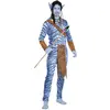 Image de Déguisement Guerrier de la jungle - Bleu - Homme