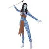 Image de DÃ©guisement GuerriÃ¨re de la jungle - Bleu - Femme