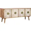 Image de Meuble TV Home ESPRIT or naturel bois 145 x 40 x 60 cm