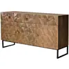 Image de Buffet en bois de manguier et cuivre, 80 cm x 140 cm x 42 cm, Giner y Colomer