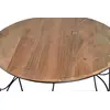 Image de Table basse Sorek en bois de manguier et métal, 41 cm x 80 cm x 80 cm, Giner y Colomer