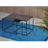 Image de Lot de 2 tables basses Zelia en métal, 41 cm x 62 cm x 62 cm / 45 cm x 46 cm x 46 cm Giner y Colomer