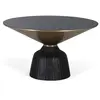Image de Table basse Marena en verre trempé et aluminium, 43 cm x 75 cm x 75 cm, Giner y Colomer