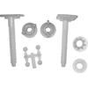 Image de Edm Set Vis Pour Couvercle De Toilettes 9 Cm Blanc Blanc One Size