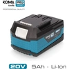 Image de Batterie Li-ion 20v 5.0ah Koma Pro Haute Autonomie, Compatibilité Pro Series - Koma Tools