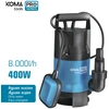 Image de Pompe Eaux Sales Koma 400w évacuation Rapide Eaux Usées - Koma Tools