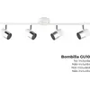 Image de Applique Murale Halogène Moon Design Moderne, 4 Lumières Gu10 - Edm