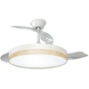 Image de Ventilateur De Plafond 3cct Avec Télécommande, 107 Cm, Bois