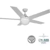 Image de Ventilateur de plafond avec éclairage EDM 33988 Adriatico Blanc 60 W
