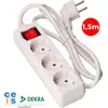 Image de Multiprise 3 Schuko Interrupteur Multiprise 3 Prises Schuko Avec Interrupteur - Edm