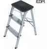Image de Edm - Tabouret En Aluminium 3 Marches Selon La Norme En 14183