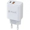 Image de Muvit For Change Qc 3.0 18w + Pd 25w Chargeur mural Usb-a et Usb-c Transparent Transparent One Size