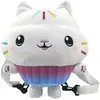 Image de Sac à dos maison de poupée Canenco Gabby, peluche 3D, en forme de gâteau