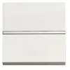 Image de Interrupteur Large Blanc Niessen Zenit N2202 Bl