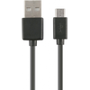 Image de Ksix Câble de charge et de données haute vitesse USB-A vers Micro-USB 20 W, charge rapide, 1 m, noir