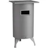 Image de Poêle Bois Ronde Arrière Chaleur Optimale, Design Compact Et Raccordement Discret - Fm Calefacción