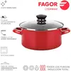 Image de S.ofolla Optimax + Couvercle Rouge Acier Aisi 430 Fagor 20x10cm