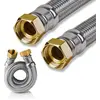 Image de Tuyau blindé d'eau potable en acier inoxydable DVGW 3/4 pouce DN19 300-1500mm