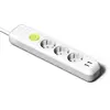 Image de FAMATEL   Barre d'alimentation avec 3 prises, 2 ports USB et interrupteur | Câble de 1,5 mètre