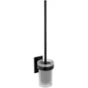Image de Cosmic - Stick Porte-balayette Brosse Wc Porte Balai Noir Mat