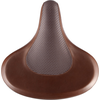 Image de VELO Bicycle Saddle Cruiser w/spring brown leather/fabric texture