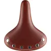 Image de VELO Bicycle Saddle Cruiser w/spring brown leather+rivet