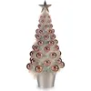 Image de Sapin de Noël Rose irisé Plastique 16 x 37,5 x 16 cm Polypropylène