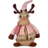 Image de Renne de Noël Rose Marron 15 x 43 x 19 cm