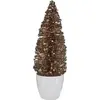 Image de Petit sapin de Noël menthe plastique champagne 9 x 28 x 9 cm
