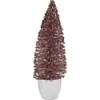 Image de Arbre de Noël moyen 10 x 33 x 10 cm rose or