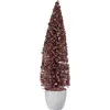 Image de Grand sapin de Noël 10 x 38 x 10 cm Rose Or Plastique