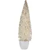 Image de Grand sapin de Noël 10 x 38 x 10 cm Blanc Plastique