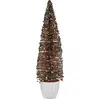 Image de Arbre de Noël grand 10 x 38 x 10 cm Menthe plastique champagne