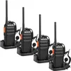 Image de Retevis RT24 Transmetteur, émetteur 4 pièces sans licence, 16 canaux CTCSS/DCS VOX, radios bidirectionnelles avec support d'écouteurs rechargeable (noir), pour Camp Factory school restaurants