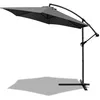 Image de Parasol Déporté Vounot - 3m - Gris Foncé - Avec Housse De Protection
