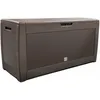 Image de Vounot - Coffre De Jardin Avec Poignées Et Roues 310l - Malle De Rangement Extérieur En Pp - 119x48x60cm - Style Polyrotin Marron