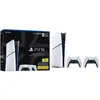 Image de Console Sony PlayStation 5 Slim Digital, 825 Go + 2 manettes DualSense, compatible avec les normes européennes PAL / EU, prise secteur 220V, pour le marché européen