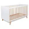 Image de Micuna Lit Big Trevi 140x70 Blanc/Bois