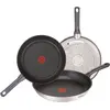 Image de Ensemble de poêles Tefal Daily Cook, 3 pièces : poêles en acier inoxydable, de 20/24/26 cm