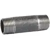 Image de Raccord Acier Noire Droit À Visser - M 3/4' - 60 Mm