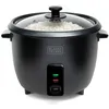 Image de Cuiseur à riz 1.8l 700w avec panier vapeur noir - Black+decker - BXRC1800E -