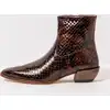 Image de Neosens Bottines à talons pour Femme S3353 FANTASY PYTHON BROWN/ RUCHE Couleur Marron