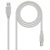 Image de Nanocable 10.01.0104 câble USB USB 2.0 3 m USB A USB B Beige - Neuf