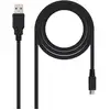 Image de Nanocable 10.01.0501 câble USB USB 2.0 1,8 m USB A Micro-USB B Noir - Neuf