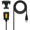 Image de Convertisseur USB pour imprimante série, type A/M-Rs232 Db9/M Db25/M, noir, 1,8 M - Neuf