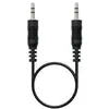 Image de Nanocable 10.24.0100 Jack 3.5 M/m 30 Cm Câble Noir Noir One Size