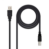 Image de Câble USB A vers USB B NANOCABLE 10.01.0104-BK 3 m noir