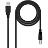 Image de Nanocable 10.01.0105-BK câble USB USB 2.0 4,5 m USB A USB B Noir - Neuf